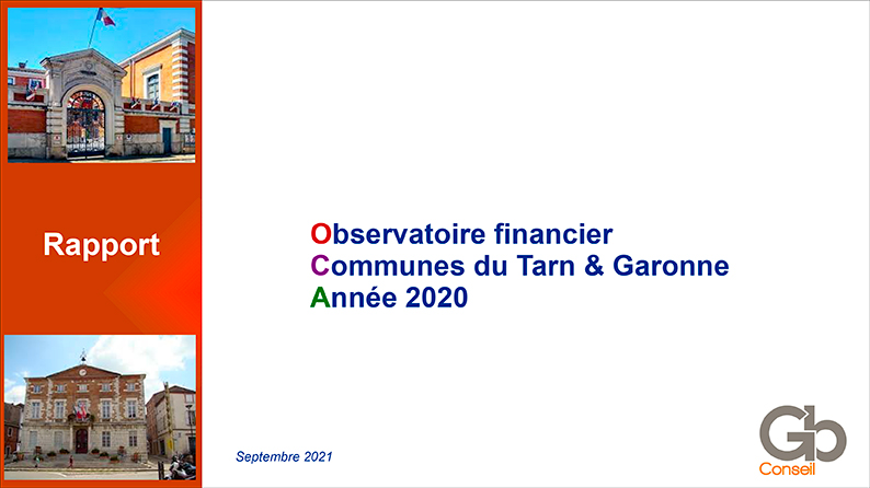 Observatoire financier des communes du 82 2020 par Gilles Barou GB Conseil - Montauban